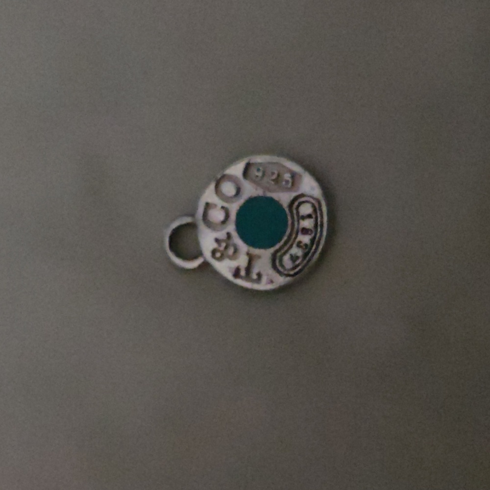 Tiffany & Co Blue Enamel 1837 Round Charm for Bracelet or Necklace